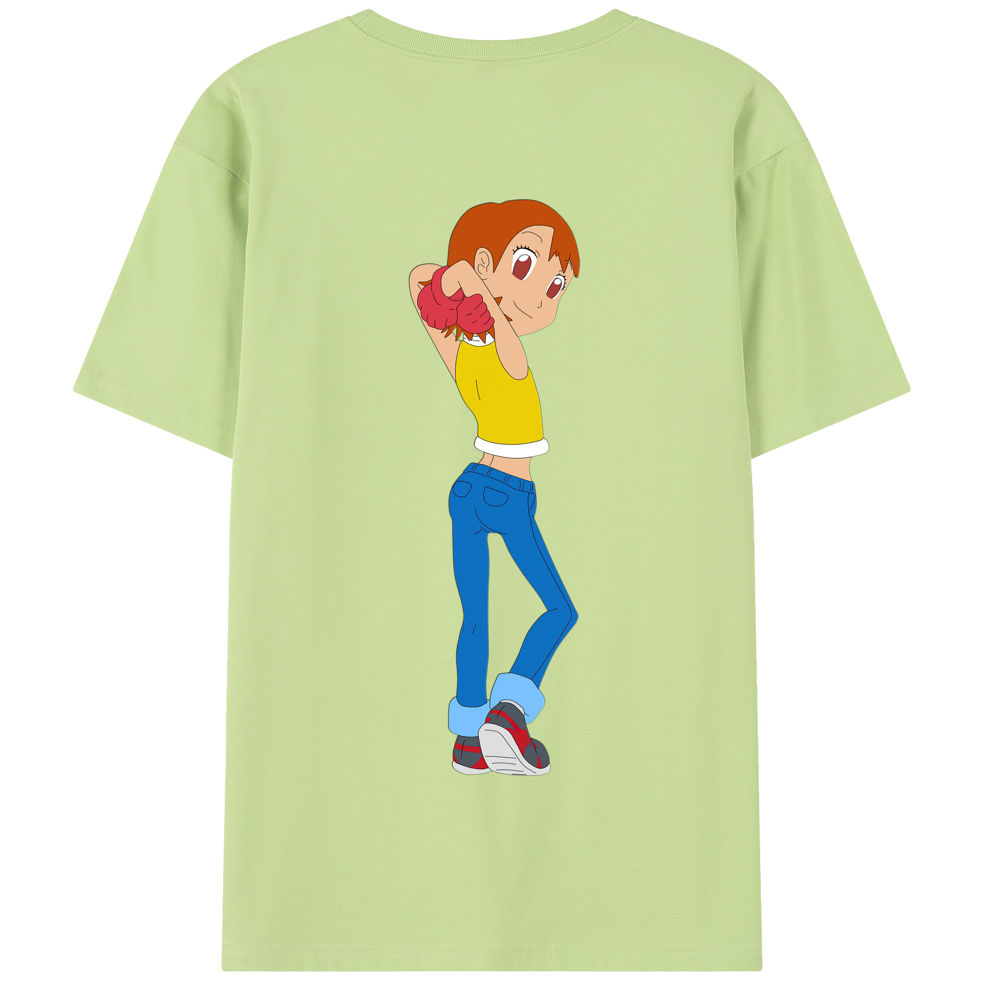 （画像用） Digimon デジタルモンスター/デジモン 綿100％半袖Tシャツ（背面プリント）
